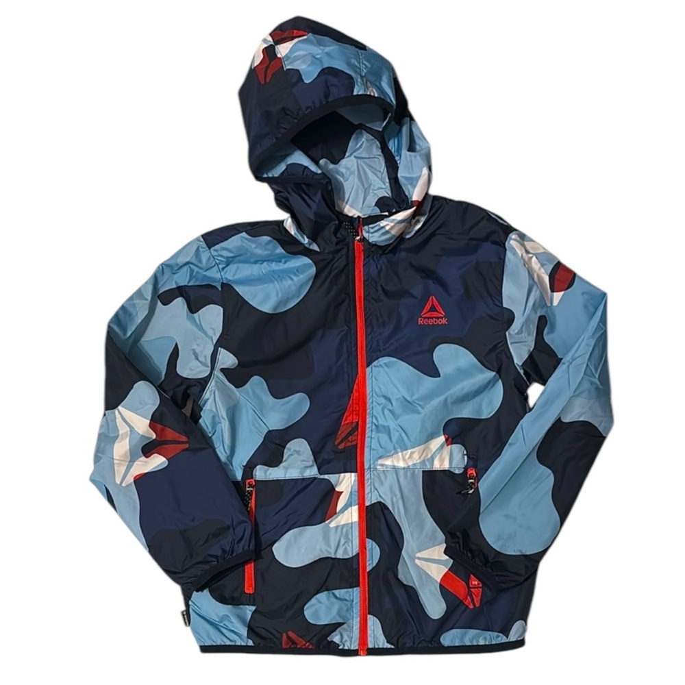 Reebok Blue Camo Hooded Jacket